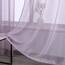 DONREN fliederfarbene, Kurze transparente Vorhangpaneele, mit Ösen, strukturierte transparente Gardinen fürs Kinderzimmer, 2 Stück, 132,1 B x 114,3 L cm