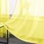 Helles Gelb Transparente Vorhänge, lang für Wohnzimmer – Ösenvorhänge aus Voile – Fensterdekoration für Mädchenzimmer, 132,1 x 274,3 cm