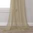 Langer Fensterschal für Party, luxuriös, weich, Hellbraun, halbdurchsichtig, Vorhang, Volant für Hochzeit (1 Panel, Taupe)