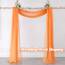 DONREN Halbtransparenter Schal 52" x 216" Coral-orange
