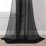 DONREN Halbtransparenter Schal 52" x 144" jet black
