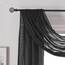 DONREN Halbtransparenter Schal 52" x 144" jet black