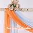 DONREN Halbtransparenter Schal 52" x 216" Coral-orange