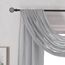 DONREN Halbtransparenter Schal 52" x 144" grau