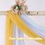 DONREN Halbtransparenter Schal 52" x 144" Glod Yellow