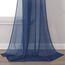 DONREN Halbtransparente Flächenvorhänge, Schal, Heimdekoration, Fenstervolant, Voile, 1 Stück, 132,1 cm breit und 731,5 cm lang, Marineblau
