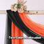 DONREN Halbtransparenter Schal 52" x 216" jet black