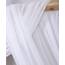 LuoluoHouse Weißer Hochzeitsbogen Drapierung Stoff 2 Paneele 6 Meter Chiffon Hochzeit Bogen Vorhänge Sheer Drapery Hintergrund für Hochzeitszeremonie Party Decke Dekor