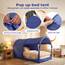 LEEDOR Bettzelt, Betthimmel, atmungsaktiv, warm, für den Innenbereich, Pop-up-Unterstand, für Privatsphäre, Twinsize, für Kinder und Erwachsene, Matratze Nicht im Lieferumfang enthalten, Marineblau