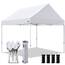 Eurmax 20,3 x 2,4 m Ez Pop-Up-Überdachung, Outdoor Baldachin, Sofort-Party-Zelt, kommerzielle Pavillon-Bonus-Tasche (braun)