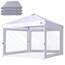SCOCANOPY Seitenwand für 25,4 x 25,4 cm Baldachinrahmen, 3 Stück nur Sonnenwände, Grau