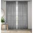 Enhanced Living CRY24PA90-Paar Voile-Vorhänge, 145 x 229 cm, 145 x 229 cm, Grau