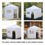 Eurmax USA Wände mit durchgehendem Reißverschluss für 25,4 x 25,4 cm, einfaches Pop-Up-Zelt, Seitenwand-Set mit aufrollbarem Netzfenster und Tür, nur 4 Wände, Rahmen und Oberseite nicht im