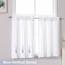 Chyhomenyc Lichtfilternde, kurze Vorhänge, 114 cm Länge, kleine Küchenfenstervorhänge über Spüle, Halbfenster, Café-Vorhang für Badezimmer, Kellerschrank, Camper, 2 Paneele, je 76,2 cm B x 114,4 cm