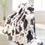HSEEC Decke mit niedlichem Kuh-Druck, weiches Fleece-Flanell, gemütlich, warm, Plüsch, leicht, Überwurf, Decke, für alle Jahreszeiten, für Couch, Sofa, Bett, für Erwachsene, Kinder, Jungen, Teenager,