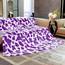 HSEEC Violette Decke, Queen-Size-Bett, weiche Überwurfdecken für Couch, leicht, flauschig, Fleece, Lavendel, Überwurf für alle Jahreszeiten, lila Kuh-Geschenke, niedliche Schlafzimmer-Dekoration für