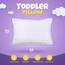 Utopia Bedding Kopfkissen Kleinkind 40 x 60 cm, 2er Set Kinderkopfkissen, Atmungsaktiv Polybaumwolle Gewebe, Kinderkissen zum Schlafen, Kissen für Kleinkinder, Für Kinder ab 2 Jahren (Weiß)