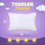 Utopia Bedding Kopfkissen Kleinkind 33 x 45 cm, 2er Set Kinderkopfkissen, Atmungsaktiv Polybaumwolle Gewebe, Kinderkissen zum Schlafen, Kissen für Kleinkinder, Für Kinder ab 2 Jahren (Weiß)