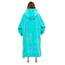 Waitu Wearable Blanket Sweatshirt for Women and Men, Super Warm and Cozy Big Blanket Hoodie, Thick Flannel Blanket with Sleeves and Giant Pocket - Cyan