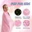 SOCHOW Überwurfdecke, leuchtet im Dunkeln, Einhorn-Muster, weiche, gemütliche Flanell-Fleece-Decke für Mädchen, alle Jahreszeiten, rosa Geschenkdecke für Kinder, 101,6 x 127,7 cm