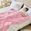 SOCHOW Überwurfdecke, leuchtet im Dunkeln, Einhorn-Muster, weiche, gemütliche Flanell-Fleece-Decke für Mädchen, alle Jahreszeiten, rosa Geschenkdecke für Kinder, 101,6 x 127,7 cm