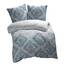 ETÉREA Renforcé Bettwäsche 155x220cm + 80x80cm - 100% Baumwolle - Bettbezug Barock natürlich weich - Bettwäsche Set mit Kissen 155x220cm Bettbezug + 80x80cm Kissenbezug 2teilig - OEKOTEX - Blau
