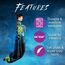 Franco WB Blue Beetle Movie Kinder-Bettwäsche, superweicher Micro-Raschel-Überwurf, 116,8 x 152,4 cm, offizielles Lizenzprodukt