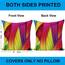 Wilproo 40,6 x 40,6 cm, Regenbogenfarben, bunte Kissenbezüge, abstraktes Buntstift, Überwurf-Kissenbezug, 4er-Set (bunt) für Sofa, Auto, Cousion, Bett