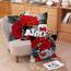 Wilproo Zierkissenbezüge mit schwarzer roter Rose, Frühlingsblumentext, Liebe, Valentinstag, dekorativ, quadratisch, 45,7 x 45,7 cm, 4 Stück, für Sofa, Schlafzimmer, Wohnzimmer, Dekoration, Geschenk
