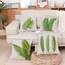 Wilproo Kissenbezüge mit tropischen Palmenblättern, dekorativ, für Sommer, Outdoor, dekorativ, grüne Blätter, quadratisch, Leinen, Kissenbezüge für Sofa, Couch, Auto, Wohnzimmer, 40,6 x 40,6 cm, 4