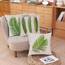 Wilproo Kissenbezüge mit tropischen Palmenblättern, dekorativ, für Sommer, Outdoor, dekorativ, grüne Blätter, quadratisch, Leinen, Kissenbezüge für Sofa, Couch, Auto, Wohnzimmer, 40,6 x 40,6 cm, 4