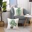 Wilproo Grüne Pflanzen Kissenbezug, dekorativer quadratischer Kissenbezug, 4er-Set, perfekte Dekoration, Geschenk für Familien, Freunde, Zuhause, Büro, Sofa, Auto, Couch, 45,7 x 45,7 cm