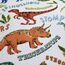 Happy Linen Company Kinder Bettwäsche-Set - Dinosaurier-Motive - wendbar - Grün - Einzelbett