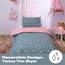 DREAMSCENE Galaxy Stars Bettwäsche-Set mit Kissenbezug, wendbar, Blush Pink Grau, Doppelbett