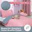 DREAMSCENE Wende-Bettwäsche-Set, Galaxie-Sterne, Bettbezug mit Kissenbezug, für Kinder, Kleinkind, Wendebettwäsche, Blush Pink Grau, Junior/Cot