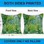 Wilproo Green Tropical Leaves Throw Pillow Covers, Set of 4 20x20 Cotton Linen Durable Sturdy Decorative Pillowcase w/Hidden Zipper for Sofa Couch Bench Car Decor