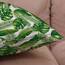 Wilproo Green Tropical Leaves Throw Pillow Covers, Set of 4 20x20 Cotton Linen Durable Sturdy Decorative Pillowcase w/Hidden Zipper for Sofa Couch Bench Car Decor