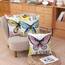 Wilproo Dekorativer Schmetterling Kissenbezug, 4er-Set, Quadratische Kissenbezüge, Baumwoll-Leinen, 45,7 x 45,7 cm, 4 Stück, Für Wohnzimmer, Schlafzimmer, Auto, Büro, Party, Dekoration, Outdoor