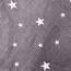 DREAMSCENE Bettbezug mit Kissenbezug - Bettwäsche-Set mit Galaxie-Sternen-Print, Wendbar, Silbergrau - Junior/Babybett-Größe