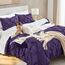 Andency Bettwäsche-Set für Queen-Size-Bett, 3-teilig, Biesen, für Queen-Size-Bett, weich, leicht, Mikrofaser, Violett