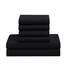 7-teiliges Bettwäscheset mit Tasche, einfarbig, für alle Jahreszeiten, weiche Daunen-Alternativdecke und luxuriöse Mikrofaser-Bettlaken, voll, Büffelkariert, schwarz/weiß/schwarzes Bettlaken