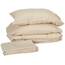 Sweet Home Collection 5-teiliges Bettwäscheset mit Tasche, einfarbig, für alle Jahreszeiten, weiche Daunen-Alternativdecke und luxuriöse Mikrofaser-Bettlaken, Beige, Twin XL