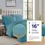 Sweet Home Collection Comforter Bed-In-A-Bag Solid Color All Season Ultraweiches Daunen-Alternativ Set und luxuriöse Bettwäsche, Polyester, Blau-Misty Blue, Twin