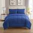 Sweet Home Collection 5 Piece Comforter Set Bag Solid Color All Season Soft Down Alternative Blanket & Luxurious Microfiber Bed Sheets, Twin, Royal Blue