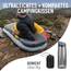 SEA TO SUMMIT - Aeros Ultralight Deluxe Reisekissen R - Leicht zum Aufblasen - rutschfest - Ultra-SIL Reißverschluss-Tasche - Camping & Fahrradtouren - 34 x 24 x 11cm - Grey - 79g