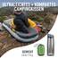 Sea to Summit - Aeros Ultralight Deluxe Reisekissen L - Leicht zum Aufblasen - rutschfest - Ultra-SIL Reißverschluss-Tasche - Camping & Fahrradtouren - 42 x 30 x 13cm - Lime Green - 114g