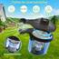 Elektrische Luftpumpe, AGPtEK Tragbare Quick-Fill- Luftpumpe mit 3 Düsen, 110V AC/12V DC, perfekte Auf- und Ausblaspumpen für Outdoor Camping, aufblasbare Kissen, Luftmatratzenbetten, Boote, Schwimmring
