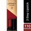 Max Factor Lipfinity Lip Colour Passionate 110 – Kussechter Lippenstift mit 24h Halt ohne auszutrocknen, mit intensiver Farbabgabe, präzisem Applikator & intensiv pflegendem Gloss-Top Coat
