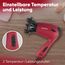 Bomann® Haartrockner klappbar | 1200W Reisehaartrockner | 2 Stufen | inkl. Diffusor und Tasche | Spannungsversorgung umschaltbar 110/230V | Raartrockner klein | Hair Dryer HTD 8005 CB rot