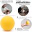 ATHLETIC AESTHETICS Massageball [6cm] - Lacrosseball und Faszienball für Selbstmassage und Triggerpunkttherapie (Entschteilungen bei Verspannungen) in Gelb